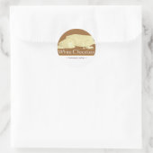 Stickers chocolat blanc personnalisable (Sac)