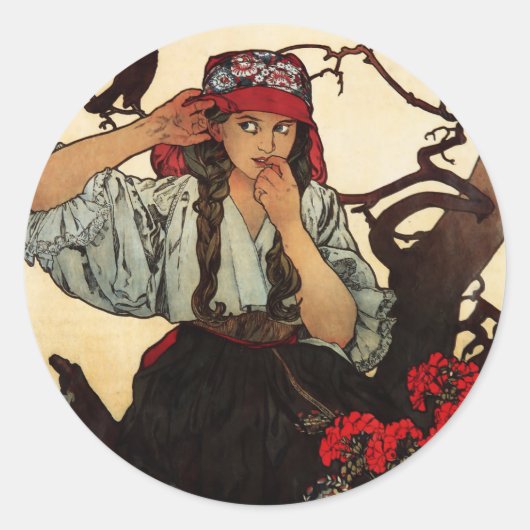 Stickers Chorale Alphonse Mucha Moravian Teachers (Devant)