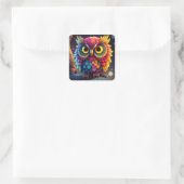 Stickers Chouette colorée (Sac)
