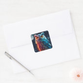 Stickers Chouette colorée (Enveloppe)