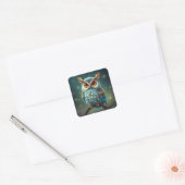 Stickers Chouette colorée (Enveloppe)