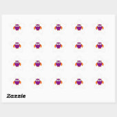 Stickers Chouette d'Halloween mignonne (Feuille)