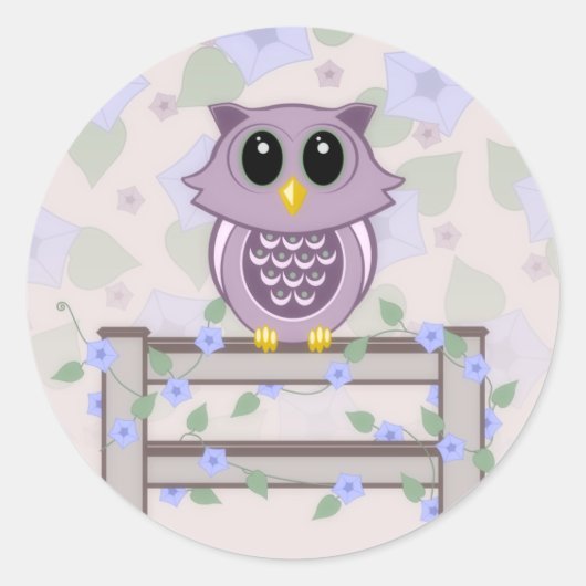 Stickers Chouette et Glories du matin (Devant)