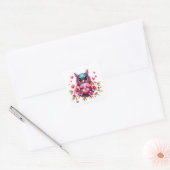 Stickers Chouette Romantique (Enveloppe)