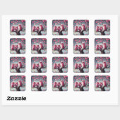 Stickers Chouette Romantique (Feuille)