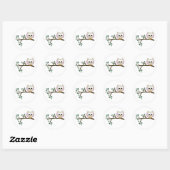 Stickers Chouette rose (Feuille)