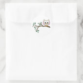 Stickers Chouette rose (Sac)