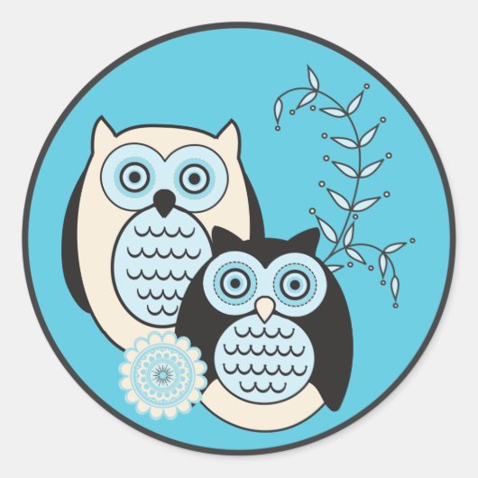 Stickers Chouettes d'hiver (Devant)