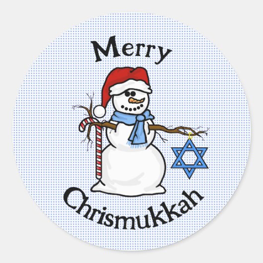 Stickers Chrismukkah Snowman (Devant)