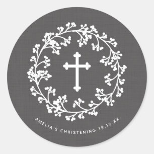 Stickers Christening à la respiration du bébé