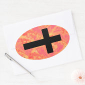 Stickers Christian Cross Sunrise Couleur Arrière - (Enveloppe)