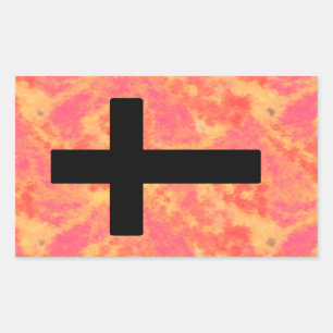 Stickers Christian Cross Sunrise Couleur Arrière -