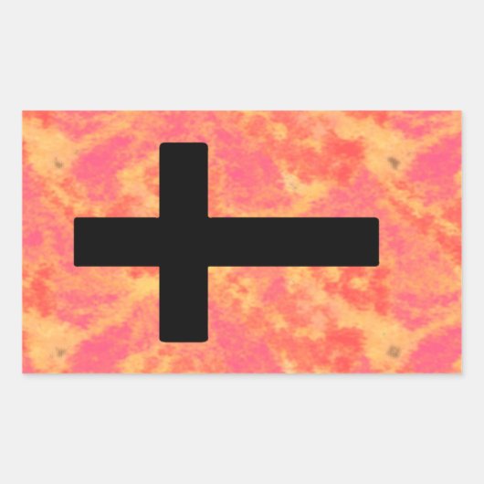 Stickers Christian Cross Sunrise Couleur Arrière - (Devant)