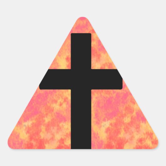 Stickers Christian Cross Sunrise Couleur Arrière - (Devant)