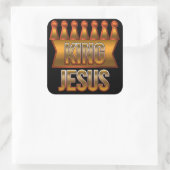 Stickers Christian King Jesus Gold Crown (Sac)