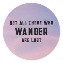 Stickers Ciel rose et Citation