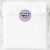 Stickers Ciel rose et Citation (Sac)