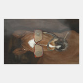 Stickers Cigar Fumant Foin Cheval Humoristique (Devant)