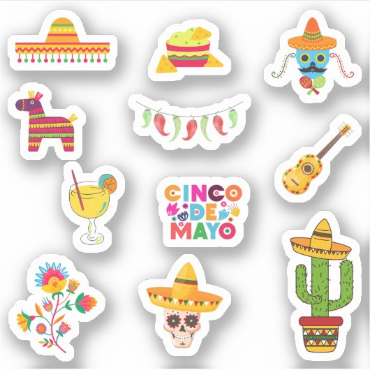 Stickers Cinco de Mayo (Devant)