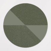 Stickers Circle Vert Moss Moderne (Design 2)