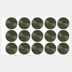 Stickers Circle Vert Moss Moderne