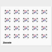 Stickers Circulaire Tae Kwon Do (Feuille)