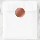 Stickers cire double monogramme en cuivre (Sac)