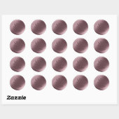 Stickers cire Mauve violet 2 lettres Monogramme (Feuille)