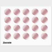 Stickers cire monogramme rose 2 lettres (Feuille)