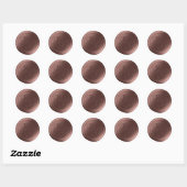 Stickers cire Pecan Brown Double Monogramme (Feuille)