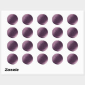 Stickers cire violet violet 2 lettres Monogramme (Feuille)