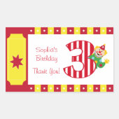 Stickers cirque 3e anniversaire (Devant)