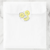 Stickers citron aquarelle (Sac)