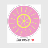 Stickers citron stickers citron et soleil (Feuille)