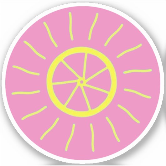 Stickers citron stickers citron et soleil (Devant)