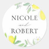 Stickers citrons et Feuille aquarelle (Devant)