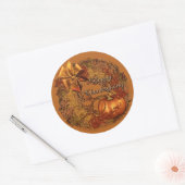Stickers Citrouille bon thanksgiving (Enveloppe)