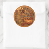 Stickers Citrouille bon thanksgiving (Sac)