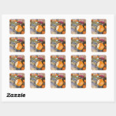 Stickers citrouille et Country Bench Halloween (Feuille)