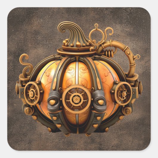 Stickers Citrouille Fall Steampunk (Devant)