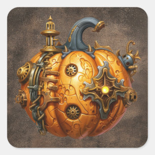 Stickers Citrouille Fall Steampunk