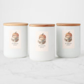 Stickers citrouille Fête des mariées café épice (Bouteilles)