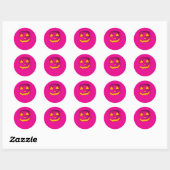 Stickers citrouille Halloween jour (Feuille)