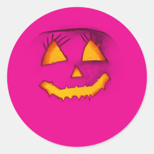 Stickers citrouille Halloween jour