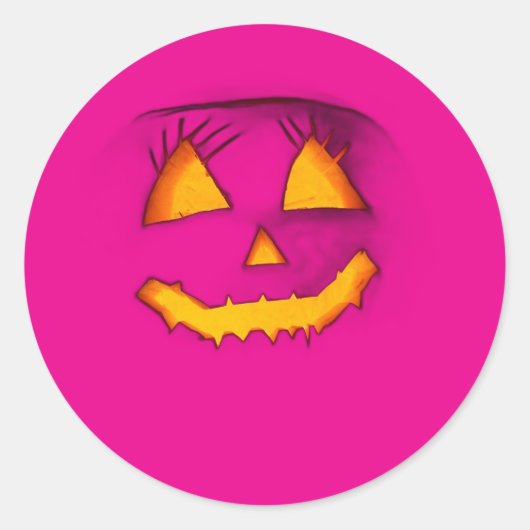 Stickers citrouille Halloween jour (Devant)