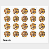 Stickers Citrouille lustrés (Feuille)