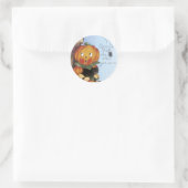 Stickers Citrouille mignon d'Halloween - Trick ou  (Sac)