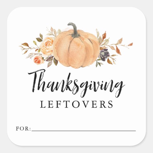 Stickers citrouille Thanksgiving Leftover (Devant)