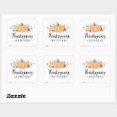 Stickers citrouille Thanksgiving Leftover (Feuille)