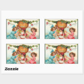 Stickers Citrouille vintage Halloween (Feuille)